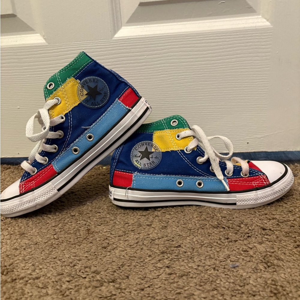 Little Kids High Multicolor Patchwork Converse